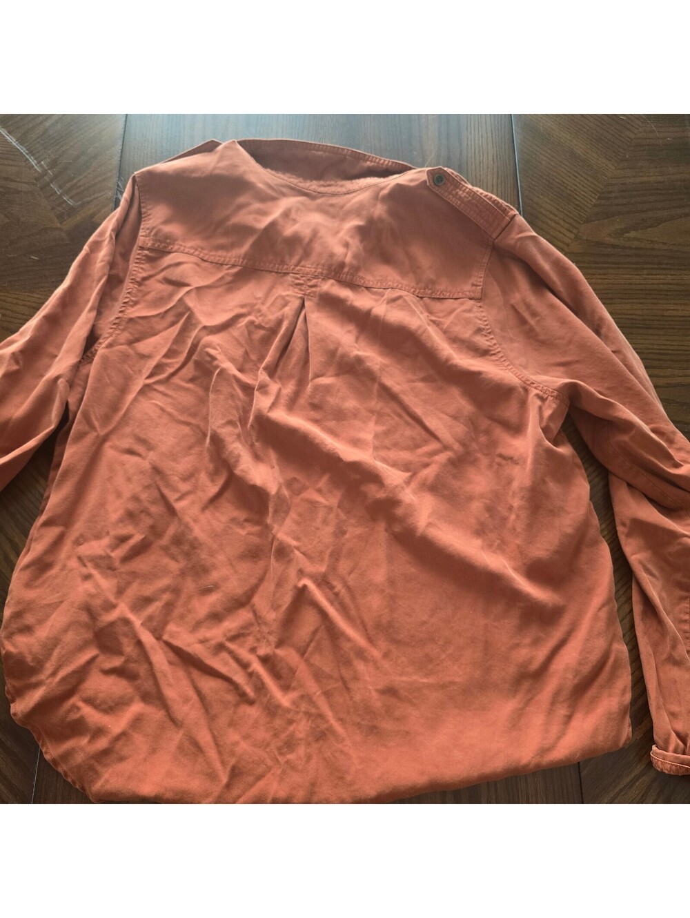 Universal Thread rust button-up shirt - Picture 2 of 6